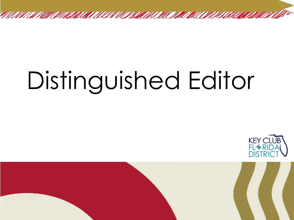distinguished editor