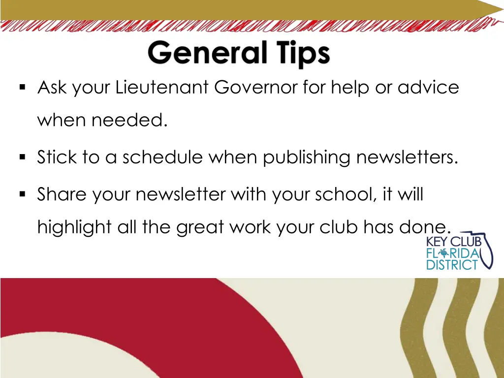 general tips