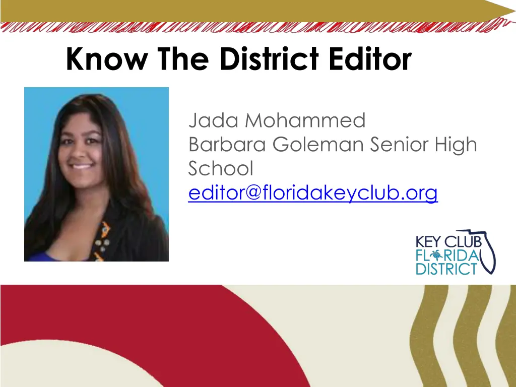 know the district editor