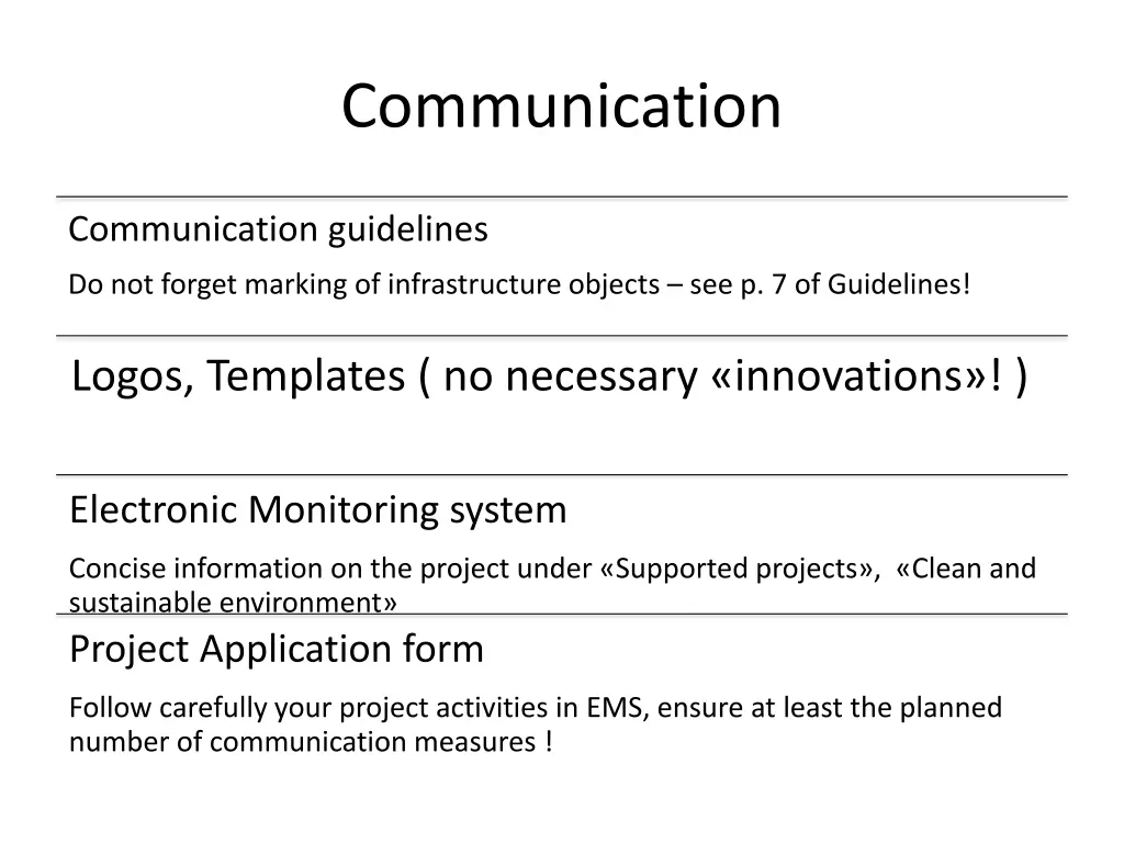 communication