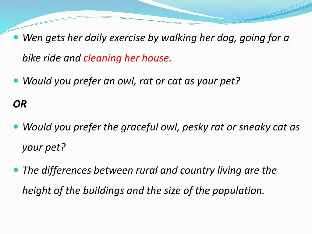 wen gets her daily exercise by walking