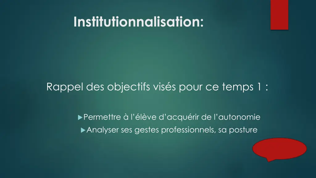 institutionnalisation