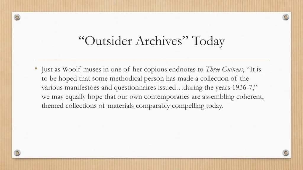 outsider archives today