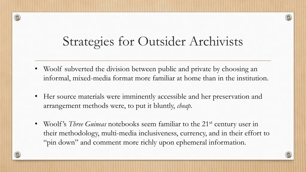 strategies for outsider archivists 1