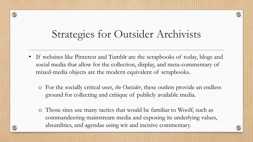 strategies for outsider archivists 2