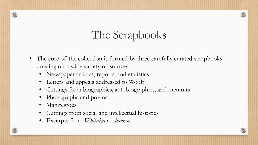 the scrapbooks 1