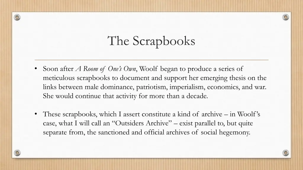the scrapbooks