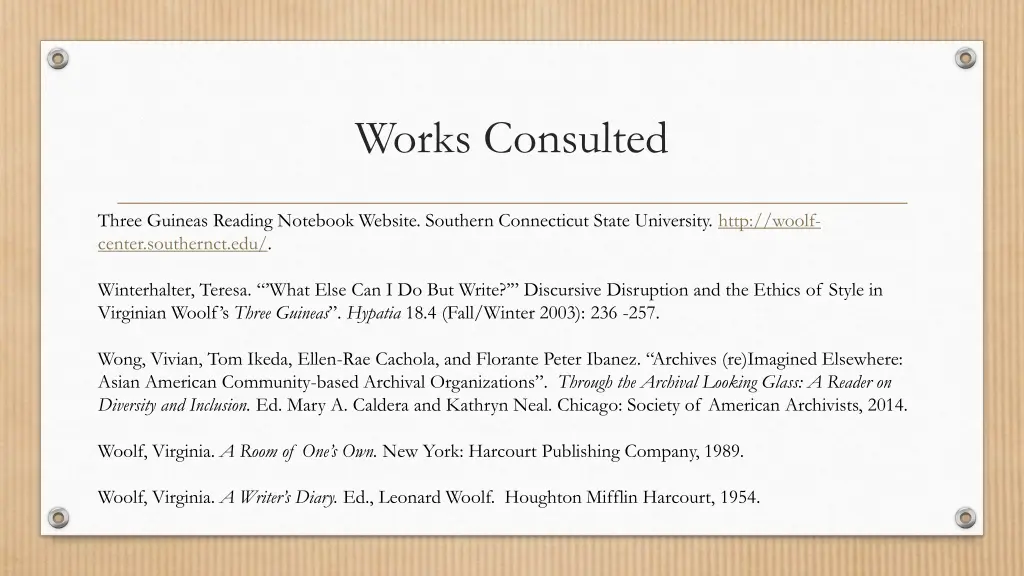 works consulted 7