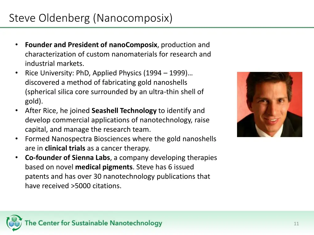 steve oldenberg nanocomposix