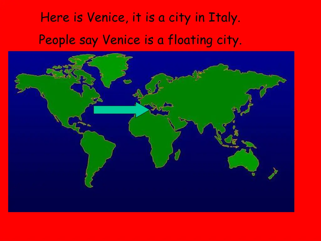 here is venice it is a city in italy people
