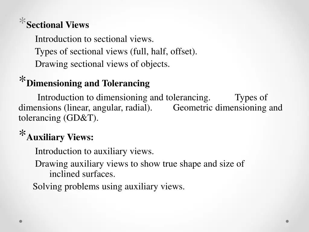 sectional views introduction to sectional views