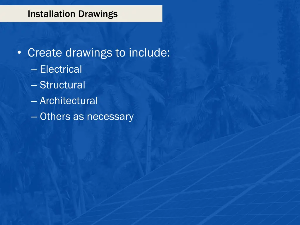 installation drawings