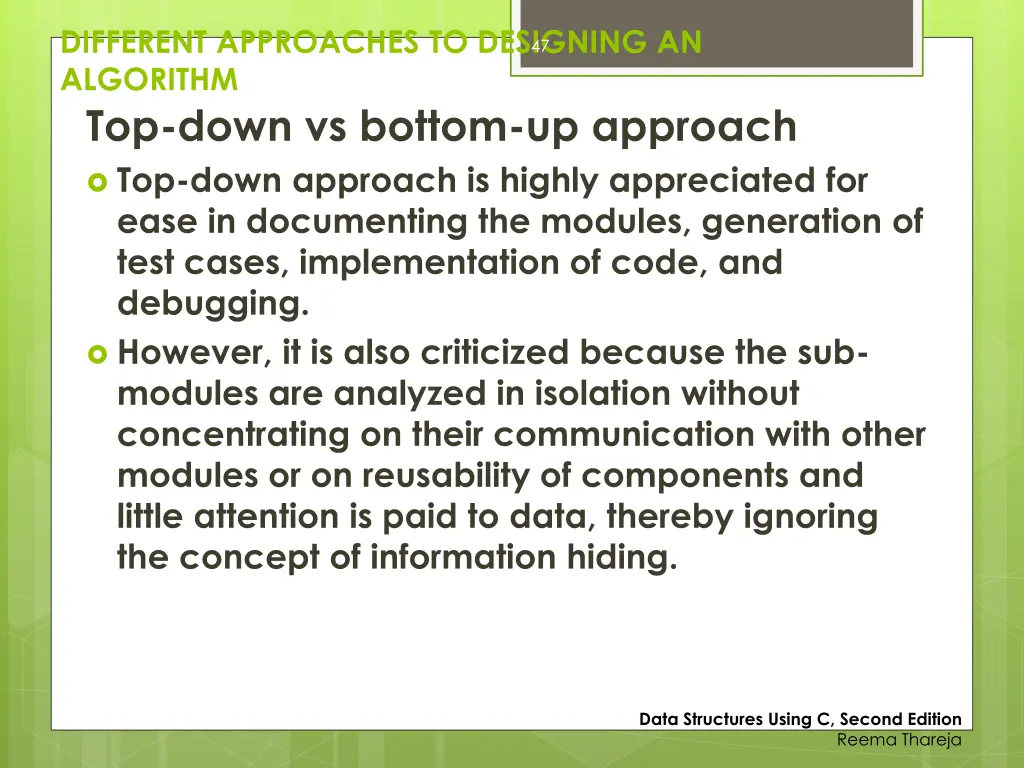 different approaches to designing an algorithm 3