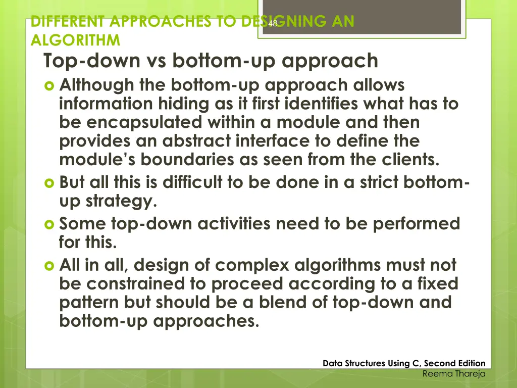 different approaches to designing an algorithm 4