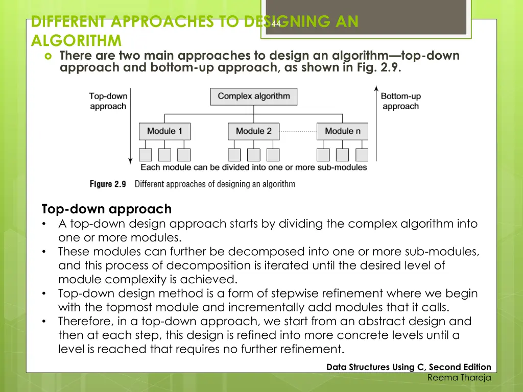 different approaches to designing an algorithm