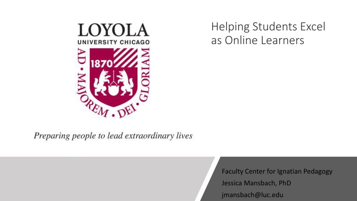 helping students excel as online learners