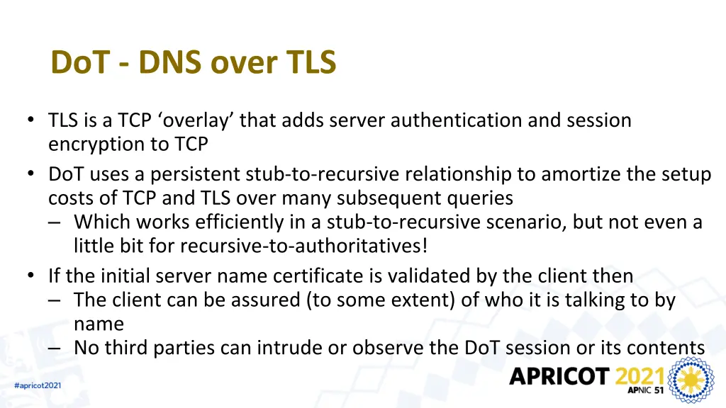 dot dns over tls