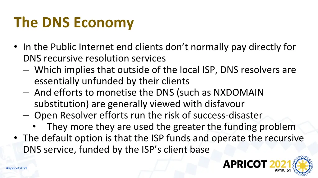 the dns economy