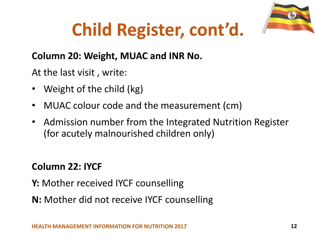 child register cont d