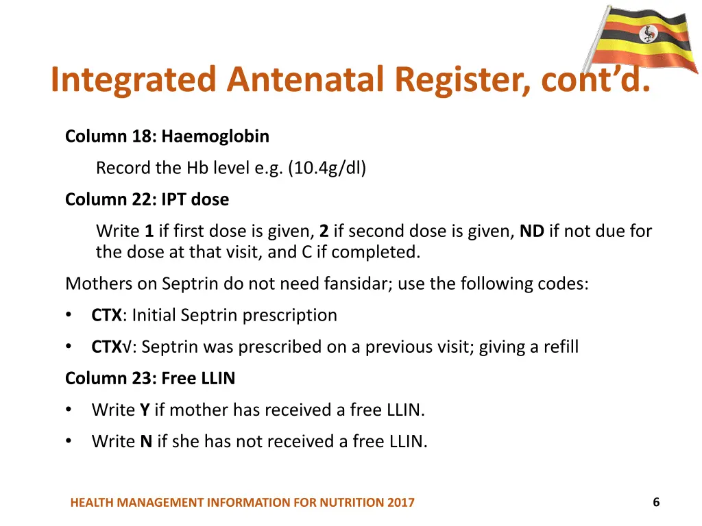 integrated antenatal register cont d 1
