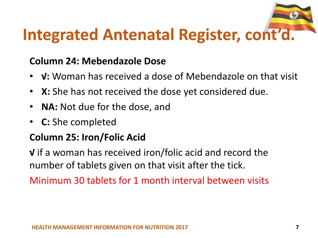 integrated antenatal register cont d 2