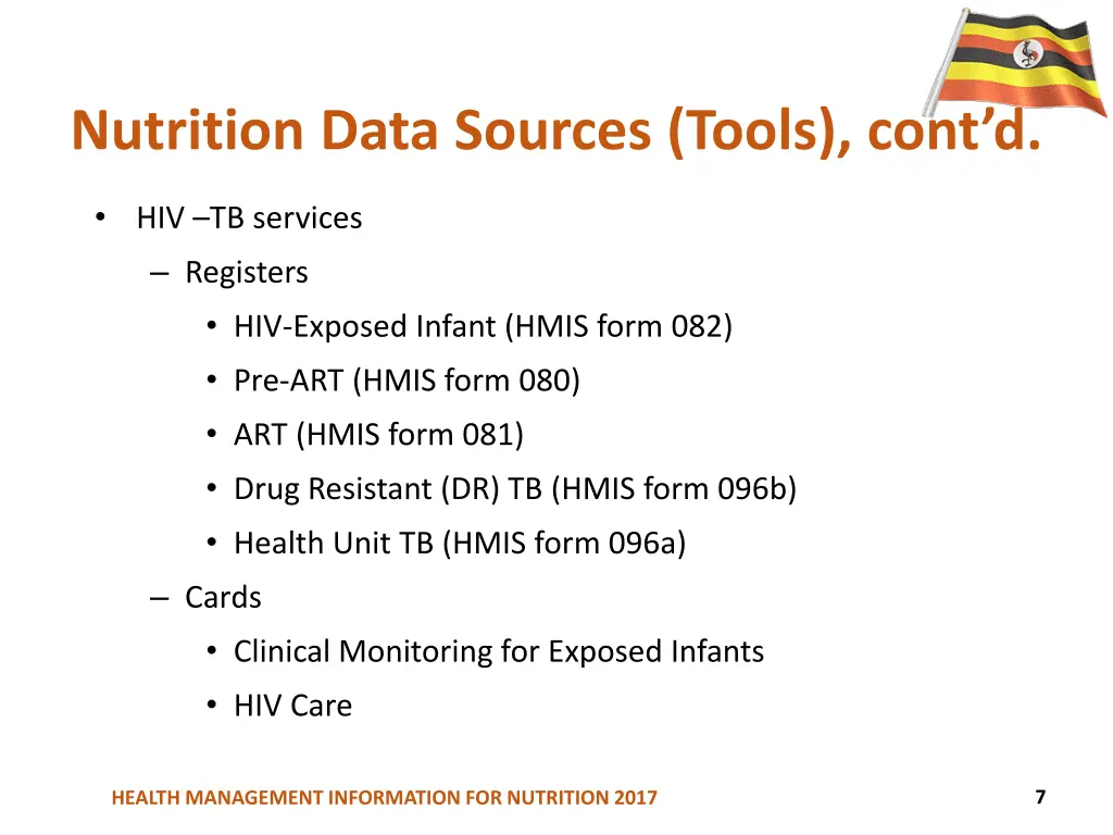 nutrition data sources tools cont d 1
