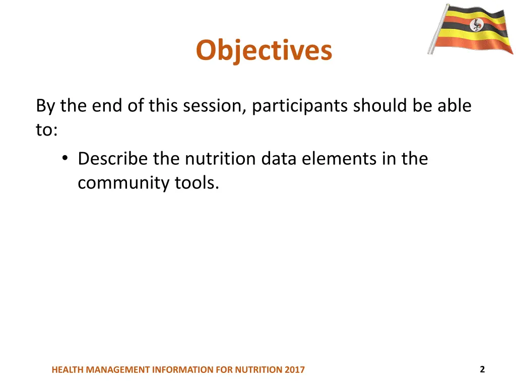 objectives