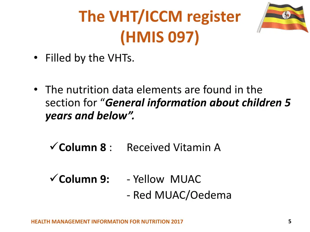 the vht iccm register hmis 097