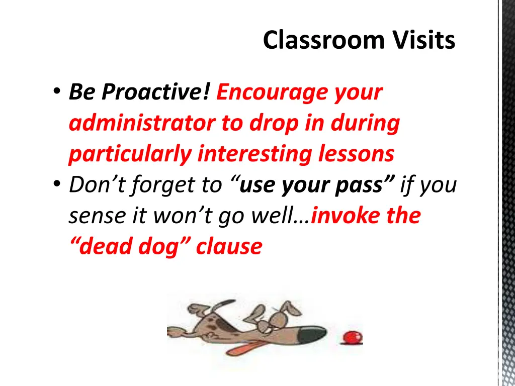 classroom visits