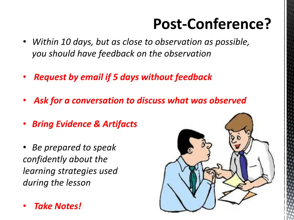 post conference