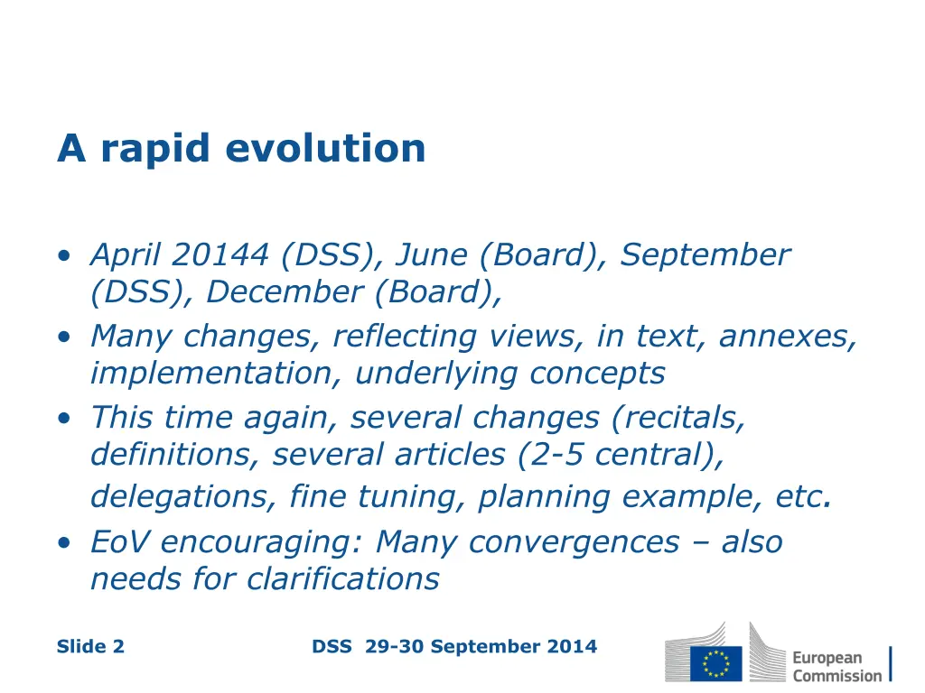 a rapid evolution