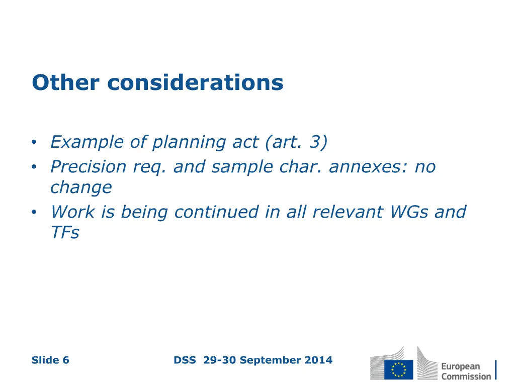 other considerations