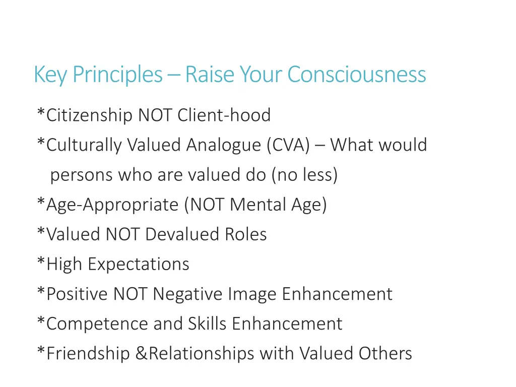 key principles raise your consciousness