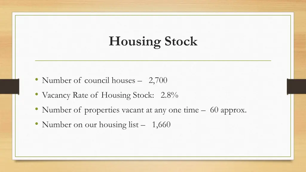 housing stock
