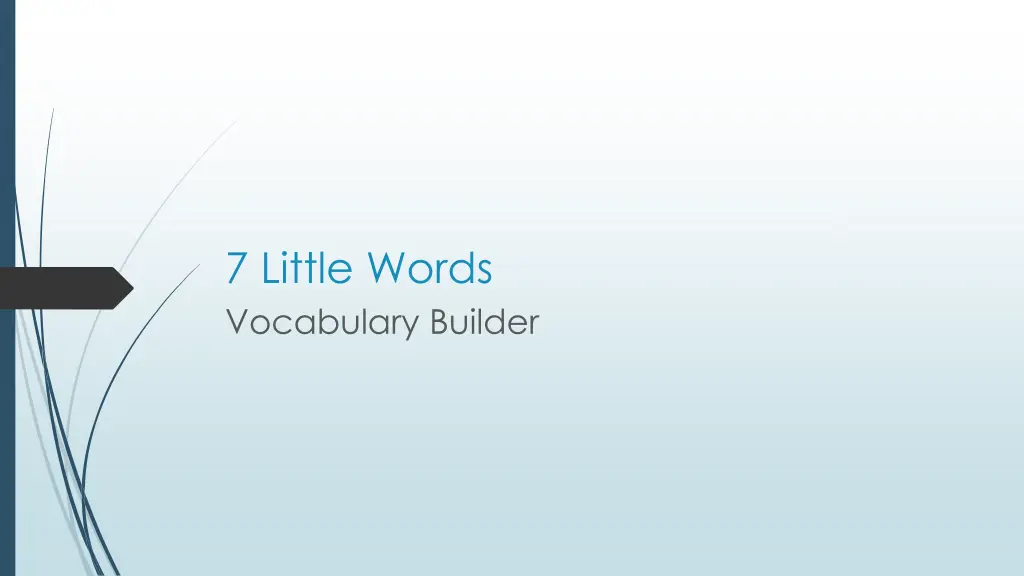 7 little words vocabulary builder