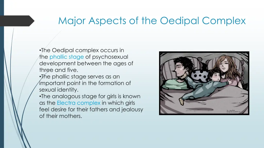 major aspects of the oedipal complex