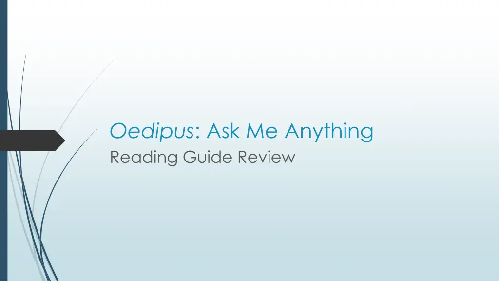 oedipus ask me anything reading guide review