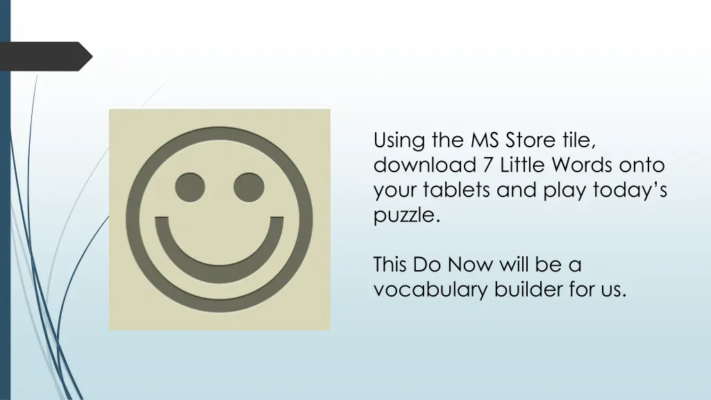 using the ms store tile download 7 little words