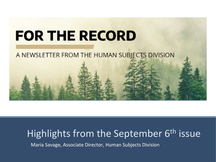 highlights from the september 6 th issue