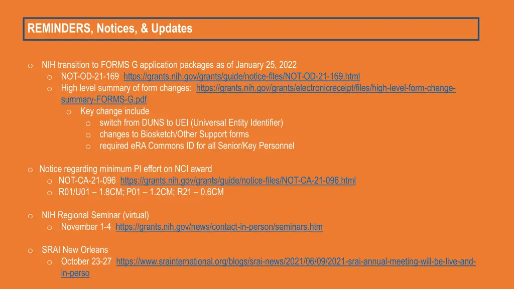 reminders notices updates 1
