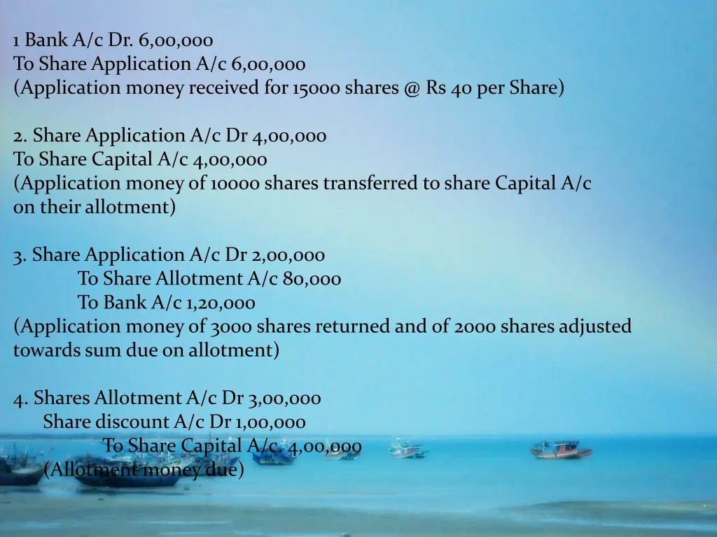 1 bank a c dr 6 00 000 to share application