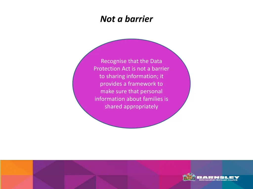 not a barrier