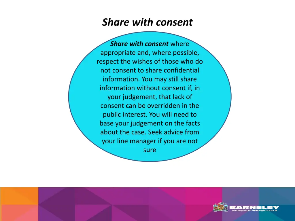 share with consent