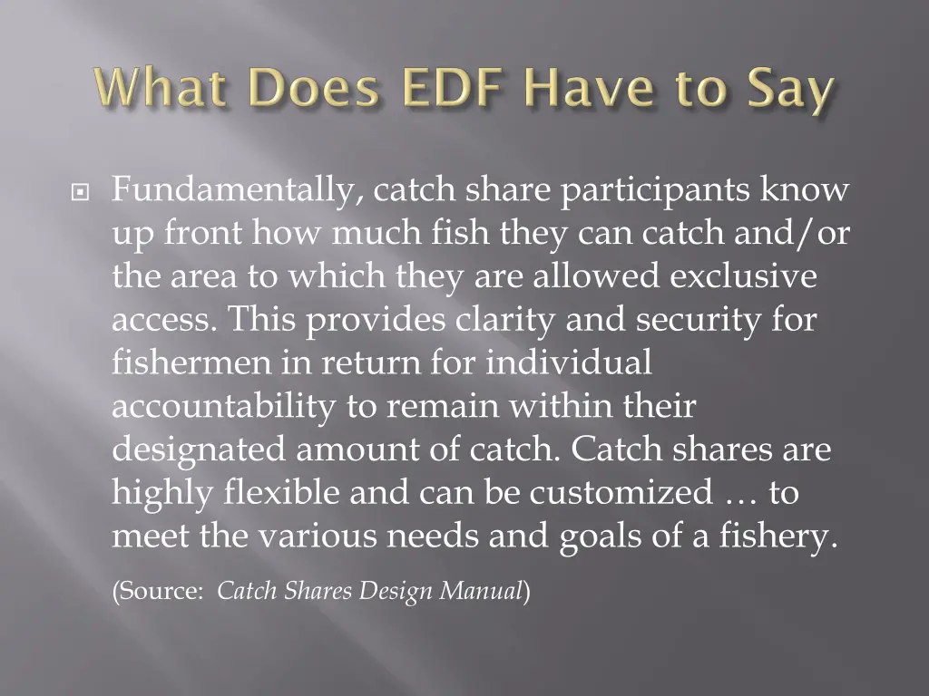 fundamentally catch share participants know