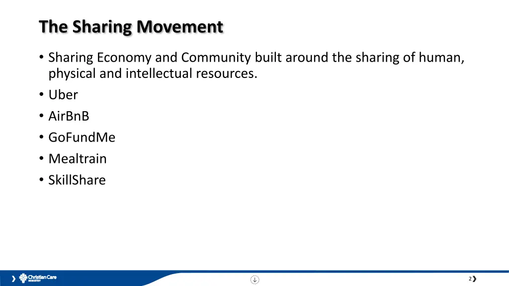 the sharing movement