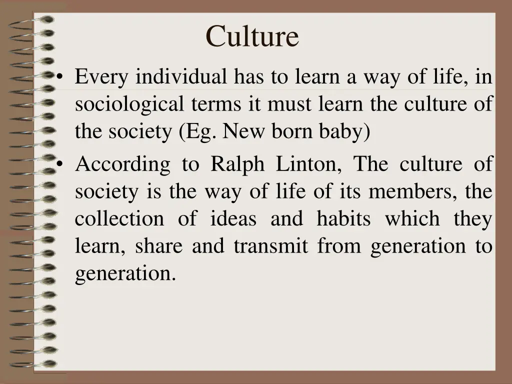 culture