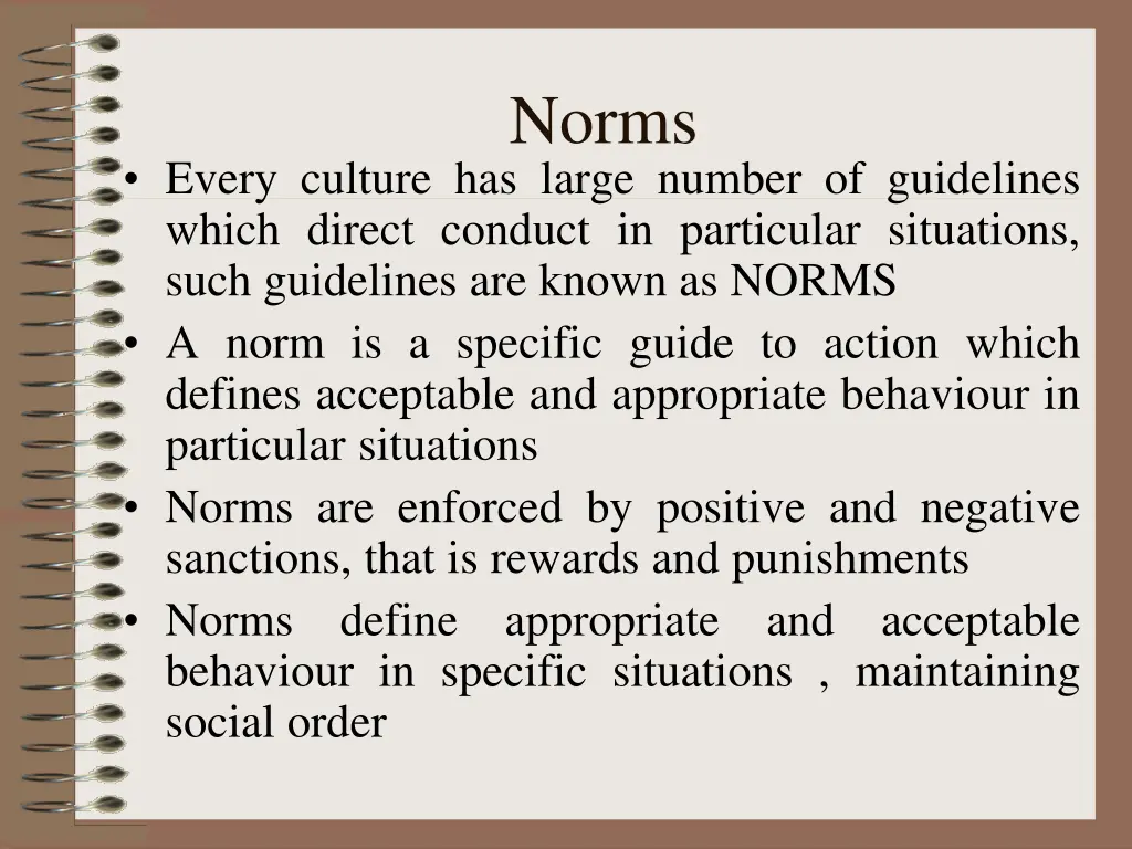 norms