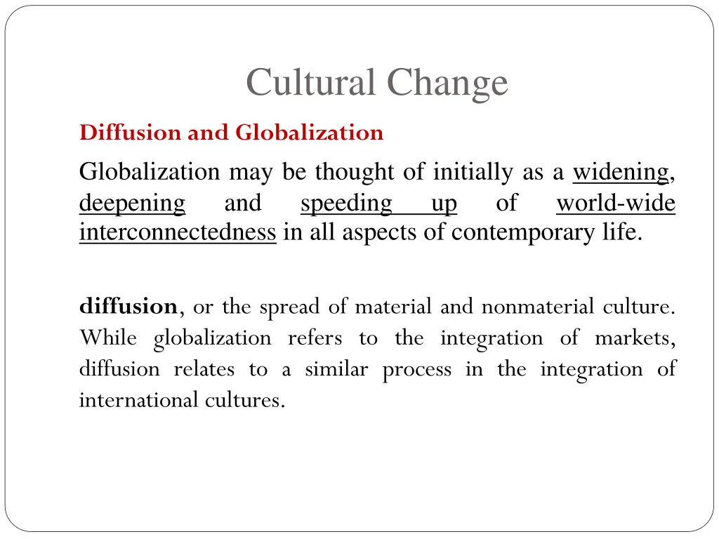 cultural change 1