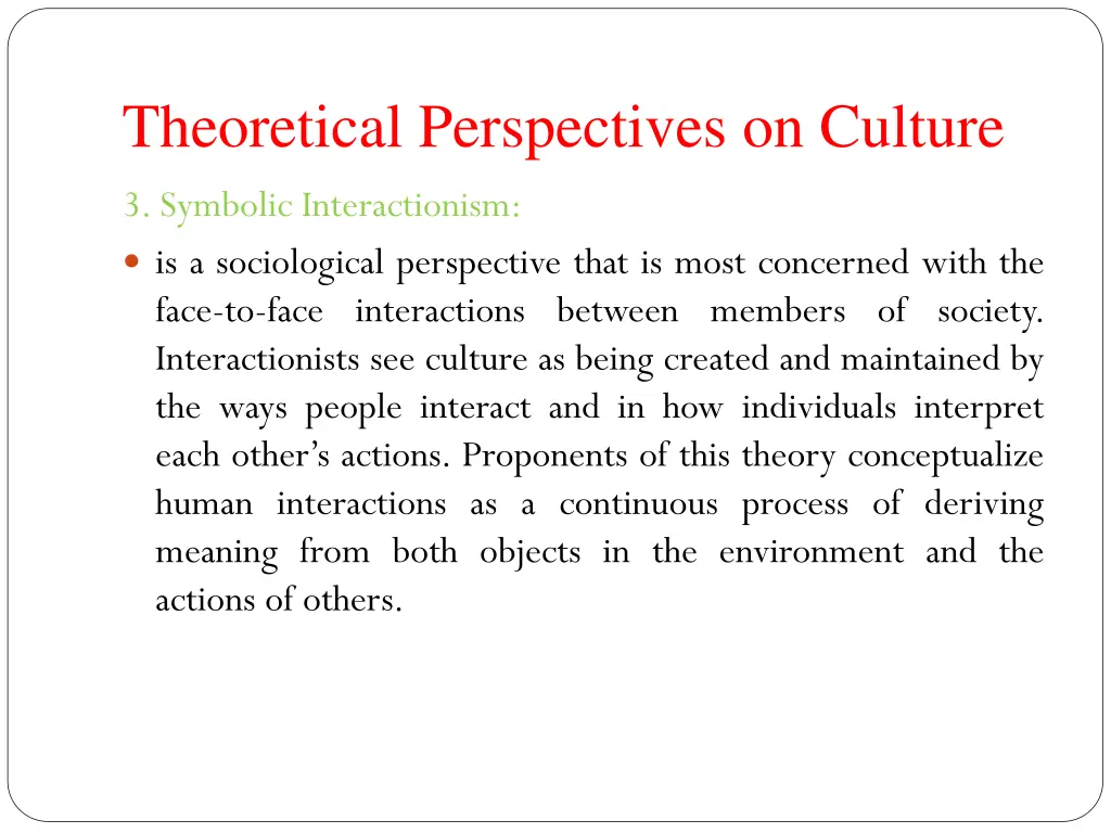 theoretical perspectives on culture 2