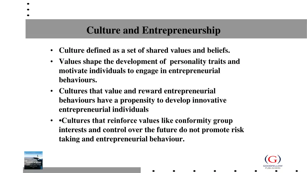 culture and entrepreneurship